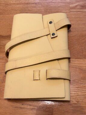 Portland Leather Goods Medium Wrap Journal Vanilla Leather Journal